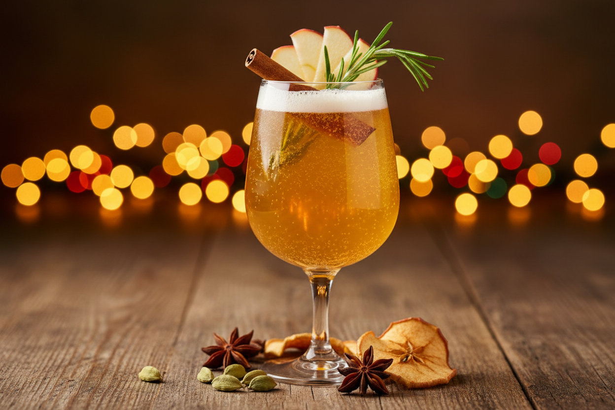 Spiced Winter Orchard Mocktail